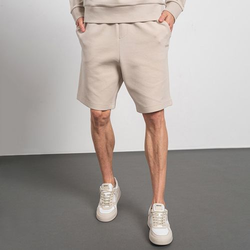 Embroidered Cotton Blend Shorts - BOSS - Modalova