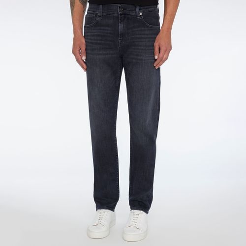 Washed Black Slimmy Stretch Jeans - 7 For All Mankind - Modalova