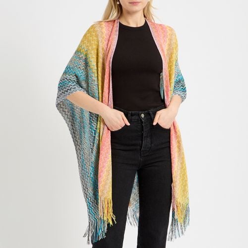 Multi Zigzag Poncho - Missoni - Modalova