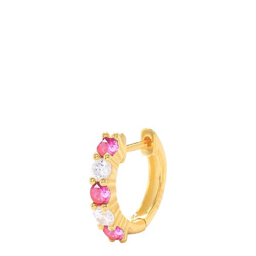 Multicolour Swarovski Crystal Hoop Earrings - Ma Petite Amie - Modalova