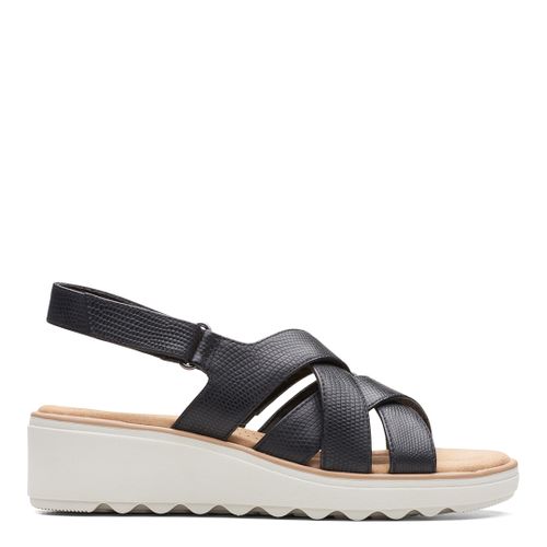 Jillian Spring Leather Wedge Sandals - Clarks - Modalova