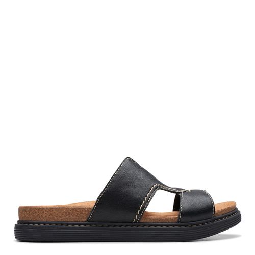 Arwell Sling Leather Wide Flat Sandals - Clarks - Modalova