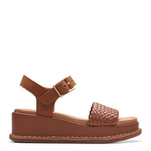 Tan Kimmei Bay Wedge Sandals - Clarks - Modalova