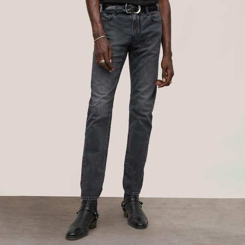 Jean J701 Regular Fit Noir Délavé - John Varvatos - Modalova