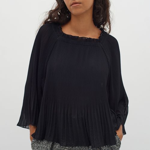 Black Pleated Blouse - Inwear - Modalova