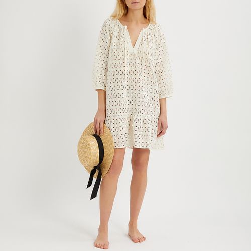 Off Cotton Broderie Anglaise Tunic - NÂ°Â· Eleven - Modalova