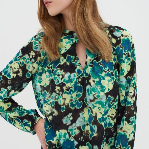 Black/Green Cisira Printed Blouse - Inwear - Modalova