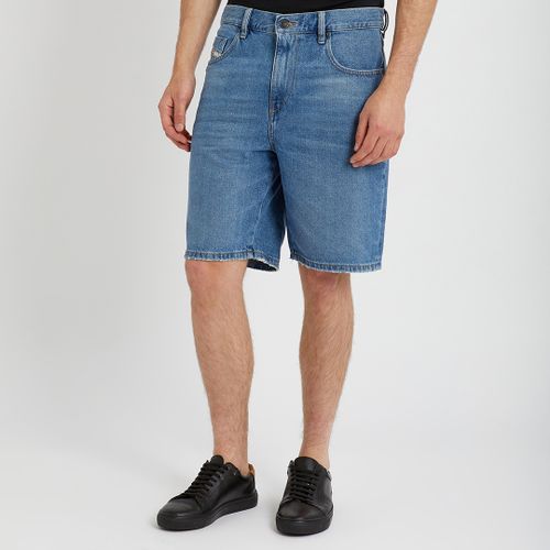 Blue D-Strukt Denim Shorts - Diesel - Modalova