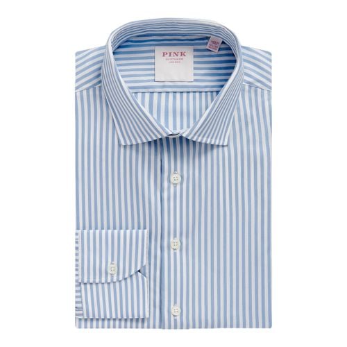 Bengal Stripe Tailored Fit Cotton Shirt - Thomas Pink - Modalova