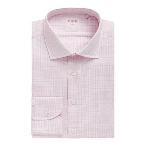 Pale Royal Twill Check Tailored Fit Cotton Shirt - Thomas Pink - Modalova