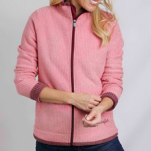 Pink Full Zip Grid Fleece - Weird Fish - Modalova