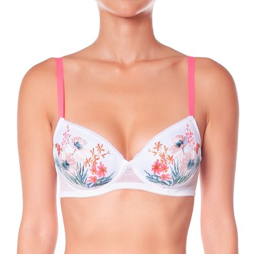 White Camelia Padded Bra - Huit - Modalova