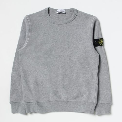 Grey Garment Dyed Cotton Sweatshirt - Stone Island - Modalova