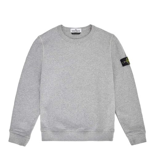 Crew Neck Cotton Fleece Sweatshirt - Stone Island - Modalova