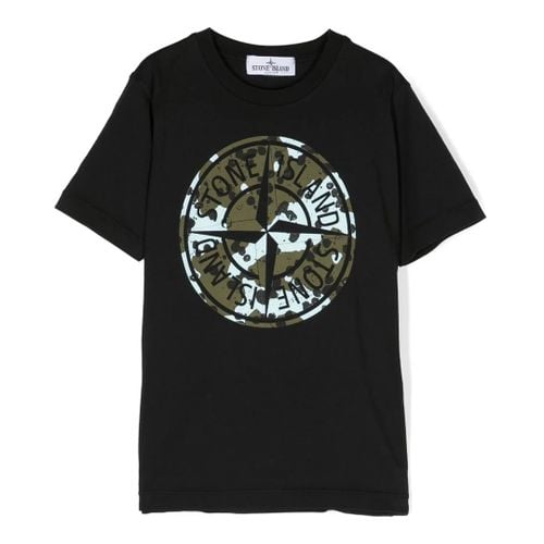 Underwater Camo One Print Cotton T-Shirt - Stone Island - Modalova