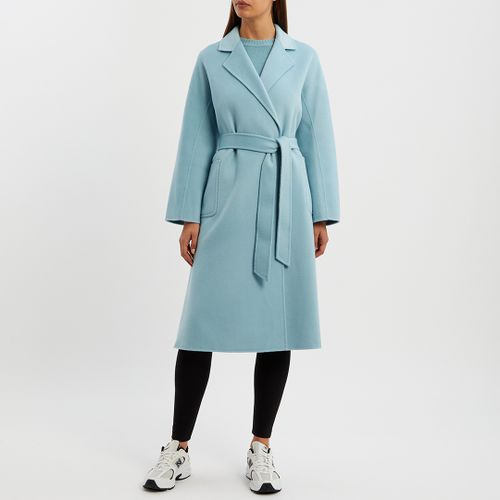 Seafoam Cashmere Blend Wrap Coat - No Eleven - Modalova