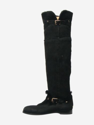 Shearling knee-high boots - Size 4 - Pre-Loved Jimmy Choo - Modalova