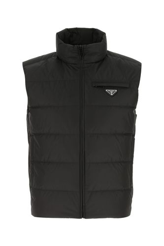 Black Re-Nylon sleeveless down jacket Uomo - Prada - Modalova