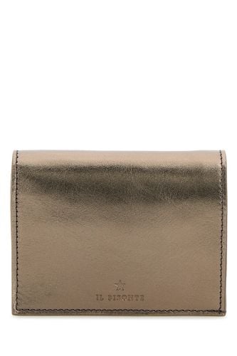 SMALL WALLET OLIVETA IN VACCHETTA METALLIZZATA-TU Female - Il Bisonte - Modalova