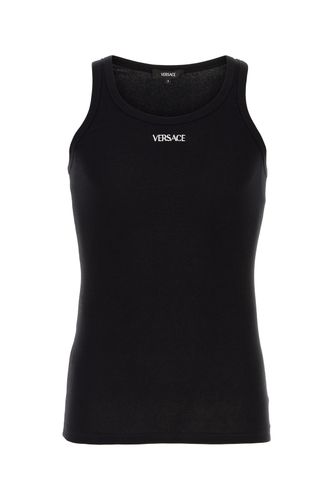 UNDERWEAR TANK TOP TEX RIBBED COTTON-V Male - Versace - Modalova