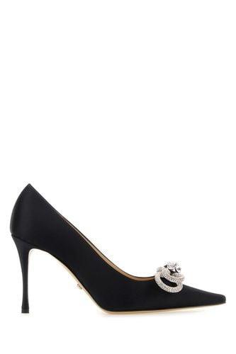 DOUBLE BOW BLACK SATIN PUMPS (95MM)-37.5 Female - Mach&mach - Modalova