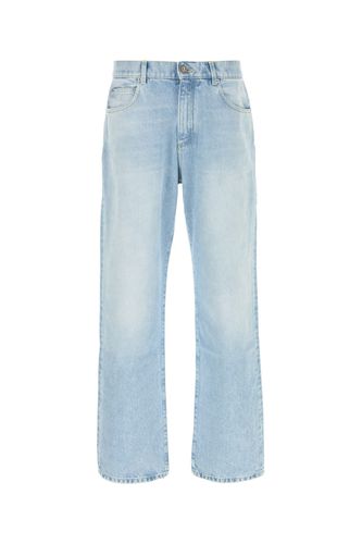 LOOSE DENIM PANTS - BLUE WASH-32 Male - Balmain - Modalova