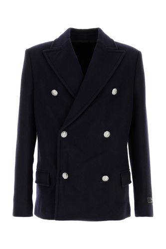 FELTED WOOL PEACOAT-48 Male - Balmain - Modalova