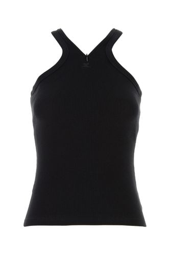 CRISS CROSS 90'S RIB TANK TOP-XS Female - Courreges - Modalova