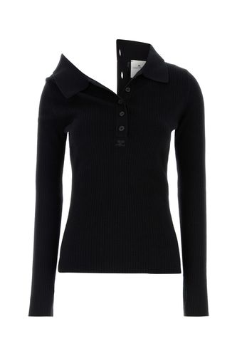 MULTI-BUTTONS LIGHT WOOL POLO-M Female - Courreges - Modalova