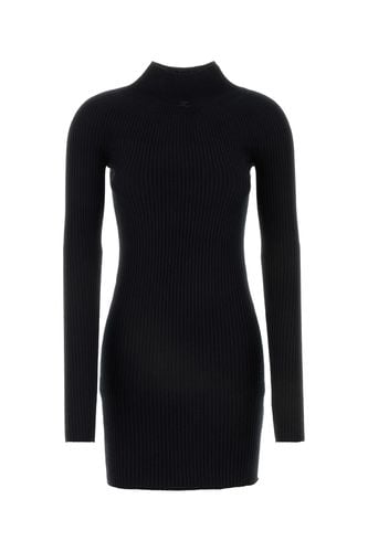 SOLAR LIGHT RIB MOCKNECK MINI DRESS-XS Female - Courreges - Modalova