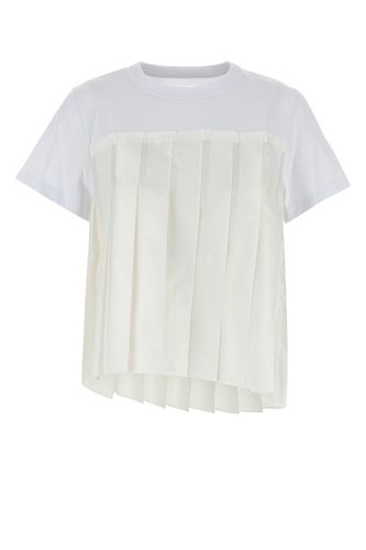 Nylon Twill x Cotton Jersey T-Shirt-1 Female - Sacai - Modalova