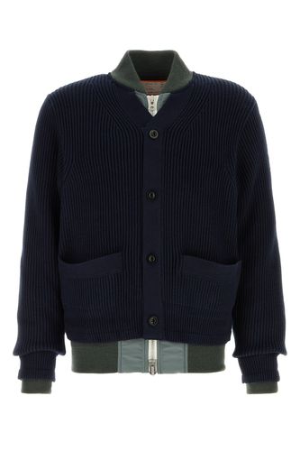 Nylon Twill x Knit Cardigan-1 Male - Sacai - Modalova