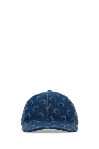 MOON LASER DENIM BASEBALL CAP-TU Female - Marine Serre - Modalova