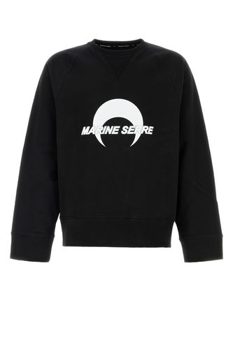 MOON LOGO FLEECE RAGLAN SWEATSHIRT-M Male - Marine Serre - Modalova