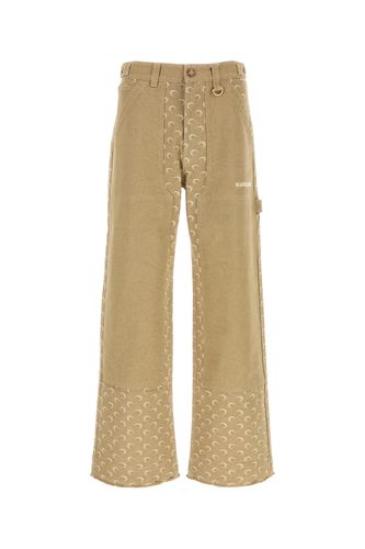 MOON JACQUARD TWILL WORKWEAR PANTS-50 Male - Marine Serre - Modalova