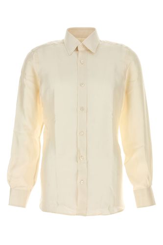 WASHED SILK SHIRT SLIM FIT-40 Male - Tom Ford - Modalova