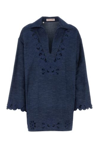 ABITO IN DENIM EMBROIDERY-40 Female - Valentino Garavani - Modalova