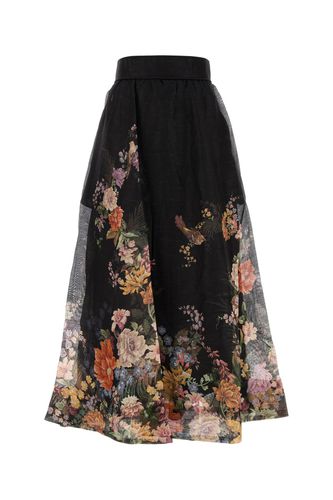 PAVILION GATHERED MIDI SKIRT-1 Female - Zimmermann - Modalova