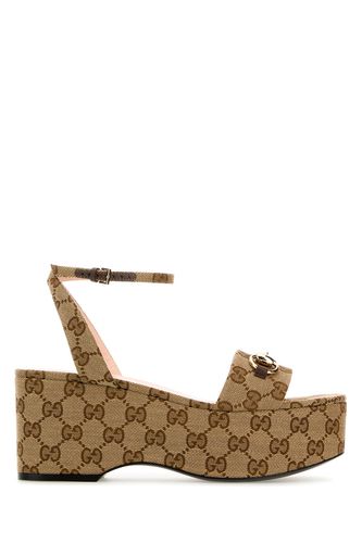 SANDAL FABRIC, L.S.-37.5 Female - Gucci - Modalova