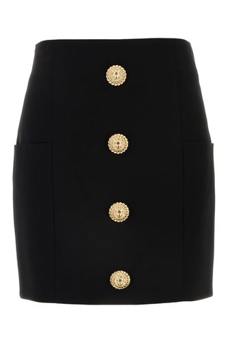 HW BUTTONED CREPE SHORT SKIRT-36F Female - Balmain - Modalova