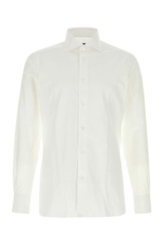 STRETCH COTTON SHIRT-40 Male - Zegna - Modalova