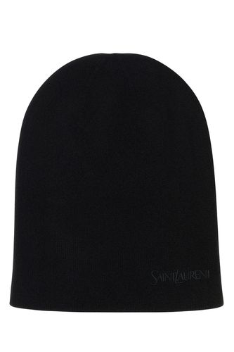 BONNET 4 MAILLE LOGO-S Female - Saint Laurent - Modalova