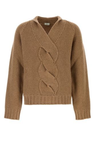 KNITTED DEEP CABLED V-NECK-M Male - Etro - Modalova