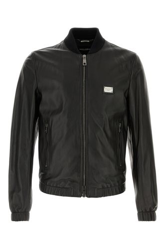 LEATHER GIACCA-58 Male - Dolce & Gabbana - Modalova