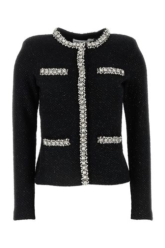 BLACK SEQUIN KNIT CARDIGAN-XS Female - Self Portrait - Modalova