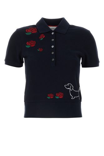 SHORT SLEEVE RIB CUFF POLO W/-36 Female - Thom Browne - Modalova