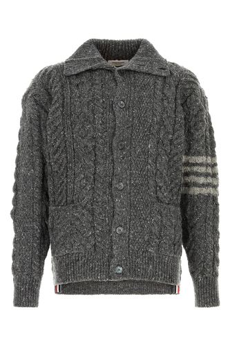 MIXED CABLE STITCH MOCK NECK C-3 Male - Thom Browne - Modalova