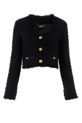 INFORMAL JACKET HERITAGE TEXTURED TWEED FABRIC-40 Female - Versace - Modalova