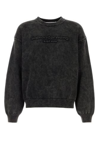 OVERSIZED LS PULLOVER W EMBOSS LOGO-M Male,Female - Alexander Wang - Modalova