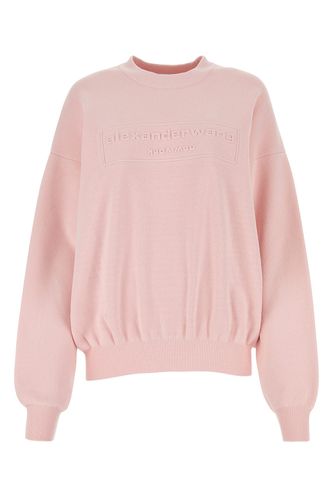 EMBOSSED LOGO RIBBED PULLOVER-S Female - Alexander Wang - Modalova